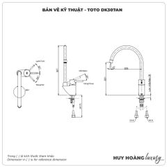Vòi rửa bát TOTO DK307ARR nóng lạnh