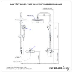 Sen cây nhiệt độ TOTO DM907C1S/TBV03427V/DGH104ZR