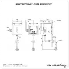Van xả cảm ứng tiểu nam TOTO DUE115UPKV1 (Pin) (mã cũ DUE115UPK)