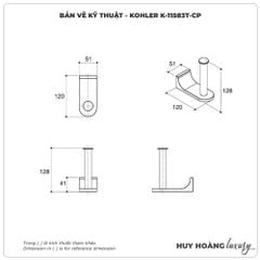 Lô đựng giấy vệ sinh KOHLER K-11583T-CP