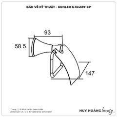 Lô đựng giấy vệ sinh KOHLER K-13459T-CP