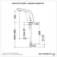 Vòi cảm ứng KOHLER K-13460T-CP