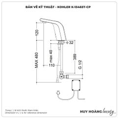 Vòi cảm ứng KOHLER K-13465T-CP
