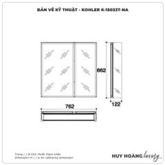 Tủ gương KOHLER K-15033T-NA
