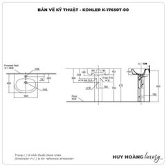 Lavabo treo tường KOHLER K-17650T-00