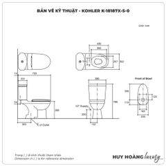 Bồn cầu KOHLER 2 khối K-18187X-S-0