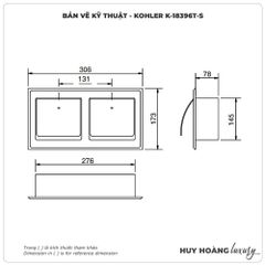 Lô đựng giấy vệ sinh KOHLER K-18396T-S