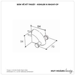 Móc treo khăn nhà tắm KOHLER K-18424T-CP