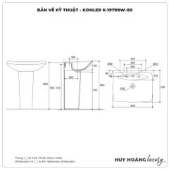 Lavabo treo tường KOHLER K-19798W-00