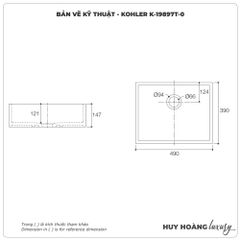 Lavabo đặt bàn KOHLER IVY KARAT K-19897T-0