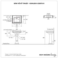 Lavabo treo tường KOHLER K-2267X-0