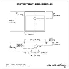 Lavabo đặt bàn KOHLER IVY KARAT K-2314-1-0