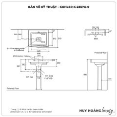 Lavabo treo tường KOHLER K-2357X-0
