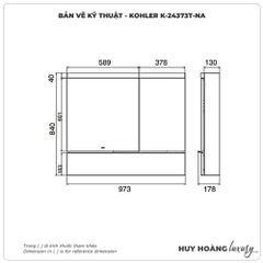 Tủ gương KOHLER K-24373T-NA