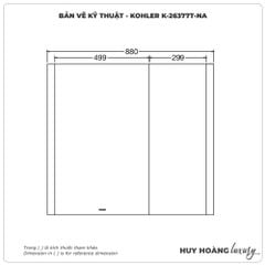 Tủ gương KOHLER K-26377T-NA