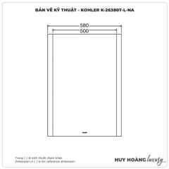 Tủ gương KOHLER K-26380T-L-NA