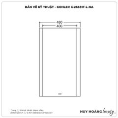Tủ gương KOHLER K-26381T-L-NA