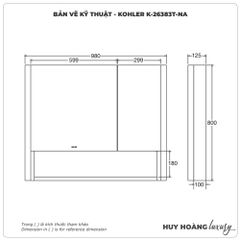 Tủ gương KOHLER K-26383T-NA
