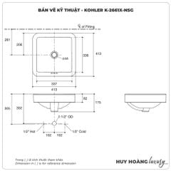 Lavabo đặt bàn KOHLER IVY KARAT K-2661X-NSG