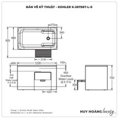Bồn tắm KOHLER K-26758T-L-0