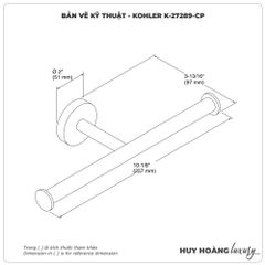 Lô đựng giấy vệ sinh KOHLER K-27292-CP