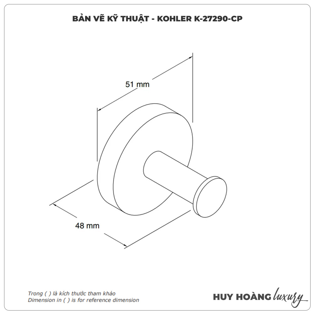Móc treo khăn nhà tắm KOHLER K-27290-CP cao cấp - Bền bỉ theo thờ– HUY ...