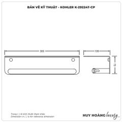 Lô đựng giấy vệ sinh KOHLER K-29224T-CP