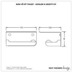 Lô đựng giấy vệ sinh KOHLER K-29227T-CP