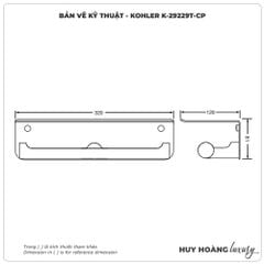 Lô đựng giấy vệ sinh KOHLER K-29229T-CP