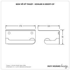 Lô đựng giấy vệ sinh KOHLER K-29231T-CP