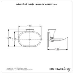 Lô đựng giấy vệ sinh KOHLER K-29233T-CP