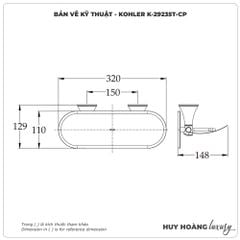 Lô đựng giấy vệ sinh KOHLER K-29235T-CP