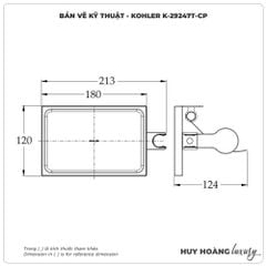 Lô đựng giấy vệ sinh KOHLER K-29247T-CP