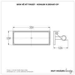 Lô đựng giấy vệ sinh KOHLER K-29248T-CP