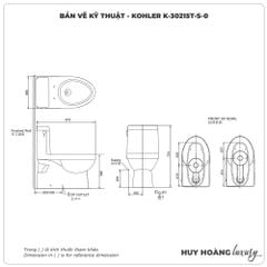 Bồn cầu KOHLER 1 khối K-30215T-S-0