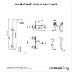 Sen cây nhiệt độ KOHLER K-31153T-B4-CP