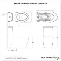 Bồn cầu KOHLER 1 khối K-3902T-S-0