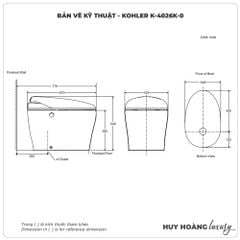 Bồn cầu thông minh KOHLER K-4026K-0