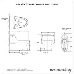 Bồn cầu KOHLER 1 khối K-4027T-HC-0