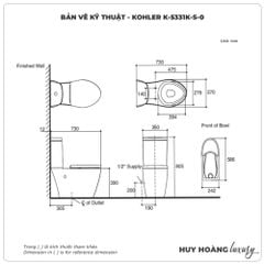 Bồn cầu KOHLER 2 khối K-5331K-S-0