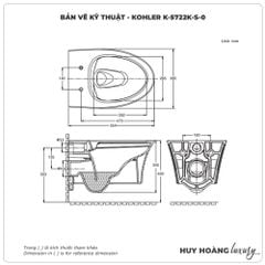 Bồn cầu treo tường KOHLER K-5722K-S-0