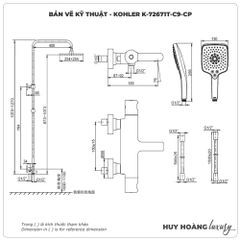 Sen cây nhiệt độ KOHLER K-72671T-C9-CP