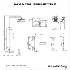 Sen cây nhiệt độ KOHLER K-72672T-D4-CP