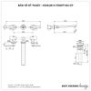Vòi lavabo gắn tường KOHLER K-73067T-4