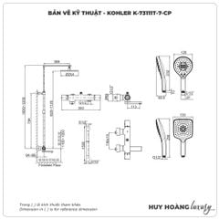 Sen cây nhiệt độ KOHLER K-73111T-7