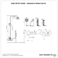 Sen cây nóng lạnh KOHLER K-73194T-ZZ-CP