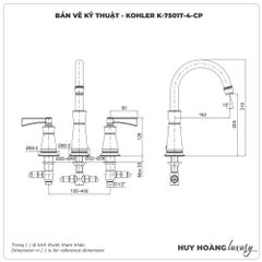 Vòi sen xả bồn tắm KOHLER K-7501T-4-CP