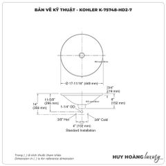 Lavabo đặt bàn KOHLER IVY KARAT K-75748-HD2-7