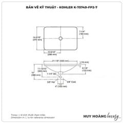 Lavabo đặt bàn KOHLER IVY KARAT K-75749-FP2-7