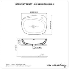 Lavabo đặt bàn KOHLER IVY KARAT K-76600IN-0